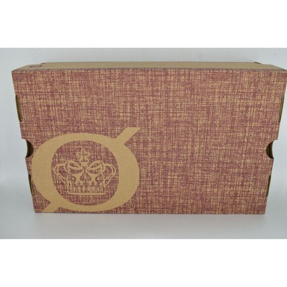 Born Womens Size 11 Ali Genuine Shearling Wool Trim White Plaid Slip On Slippers - Picture 11 of 12